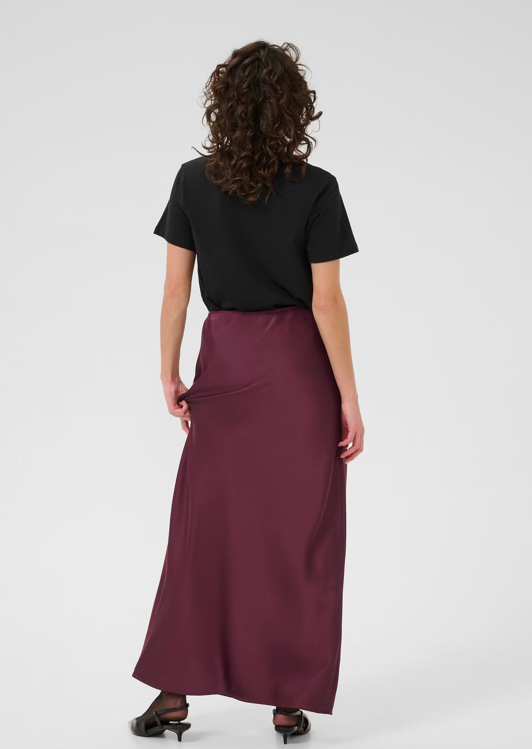 Kaffe KAhill Skirt Windsor Wine