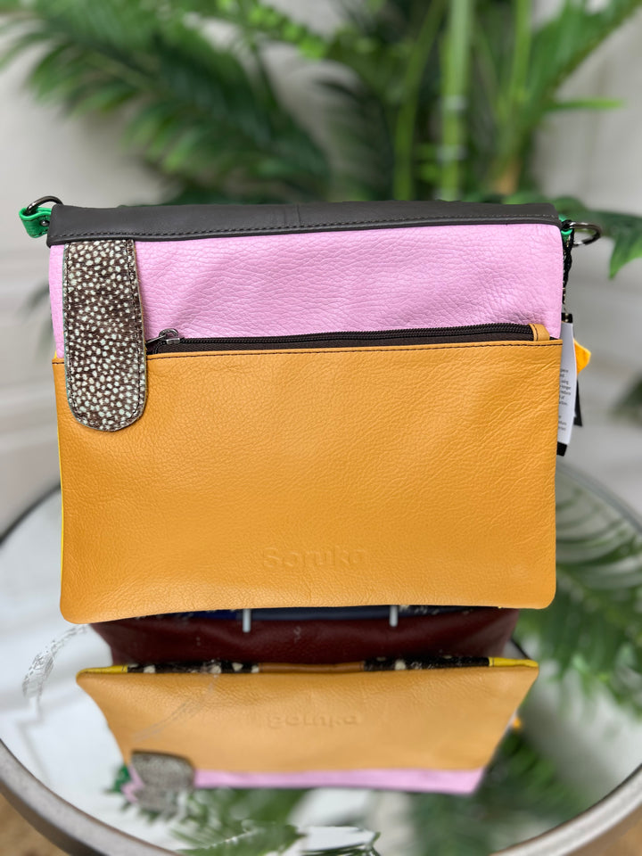 Soruka (81301) Multi Color Zip Multiway Shoulder Bag