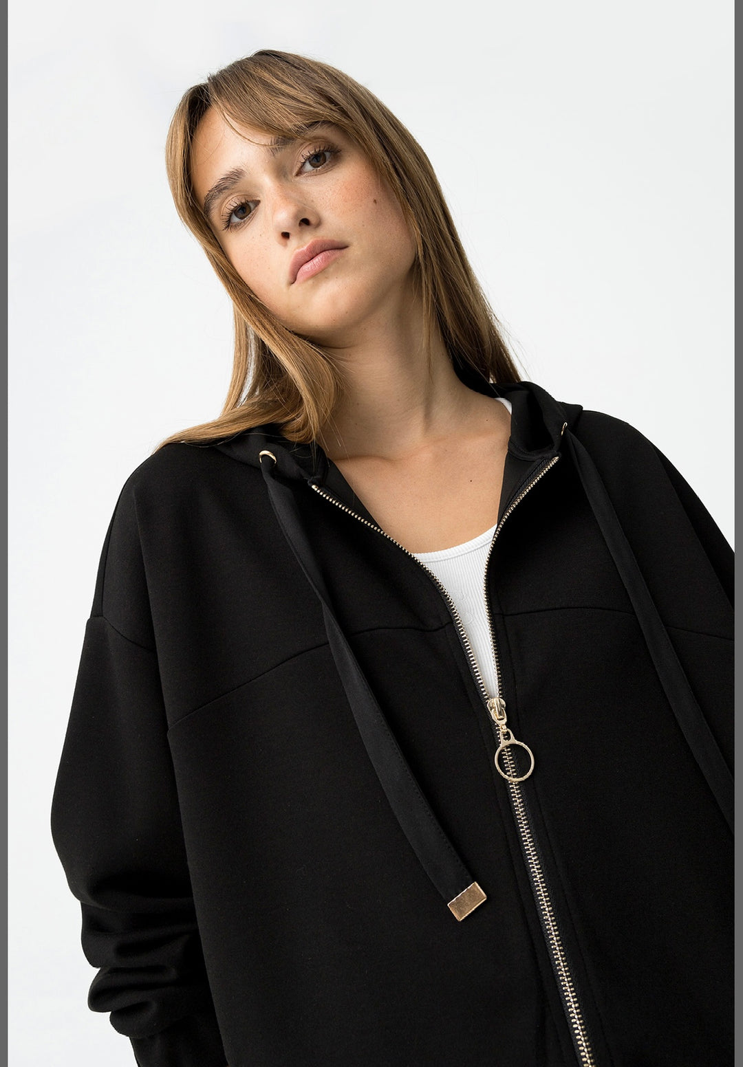 Tiffosi Black Zip Up Lady Jacket