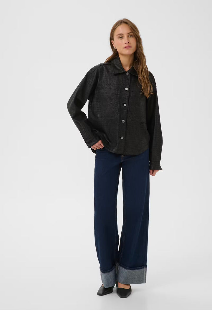 Kaffe KAcoco Shirt Jacket Black Deep