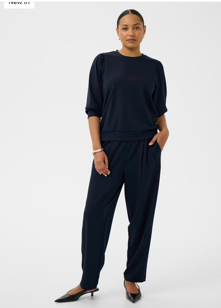 Kaffe KAnnie Sweatshirt Feather Midnight Marine