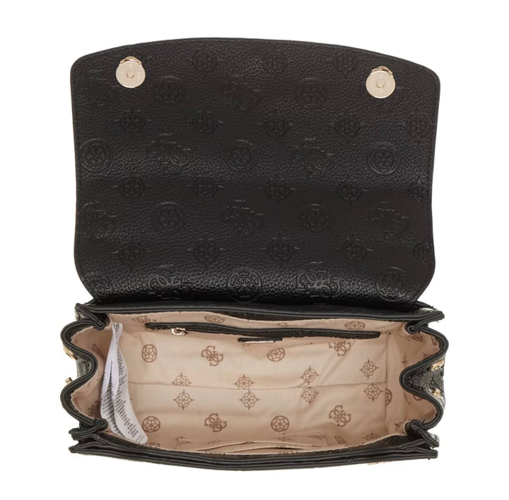 Guess Cresidia II Society Satchel Crossbody Black Bag