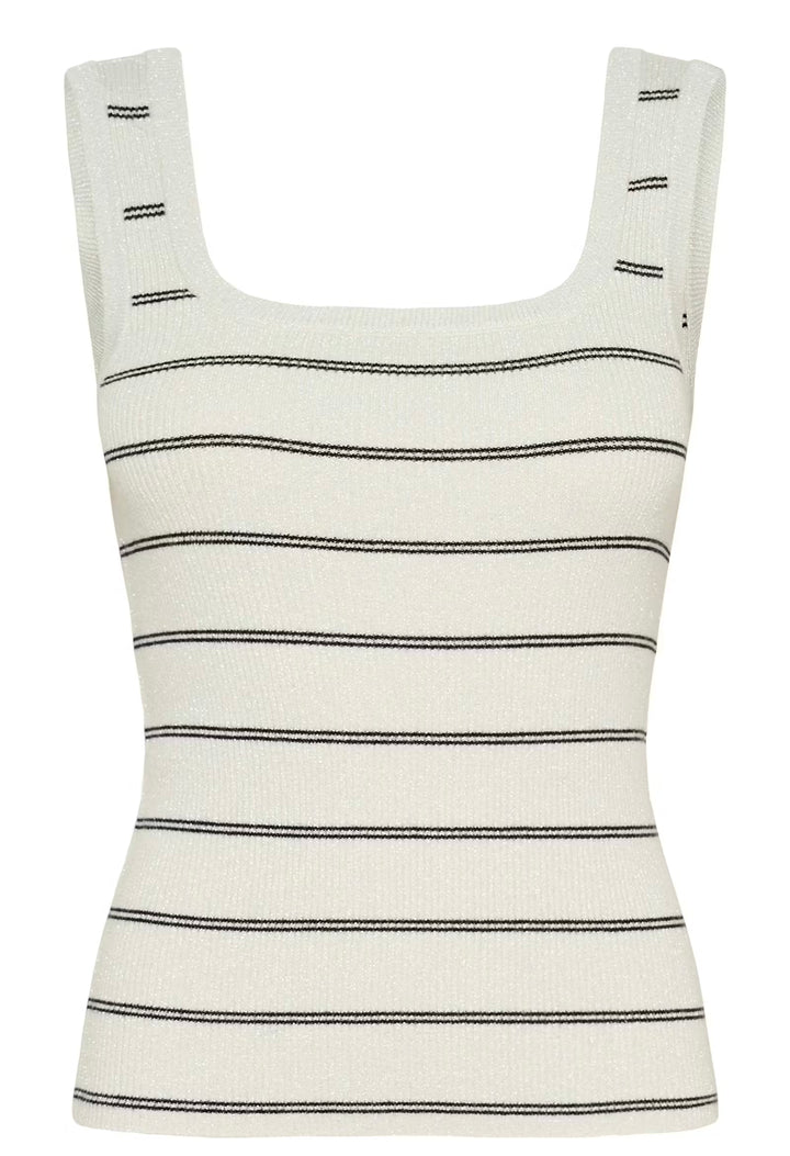Kaffe KAmorita Knit top Silver Turtledove