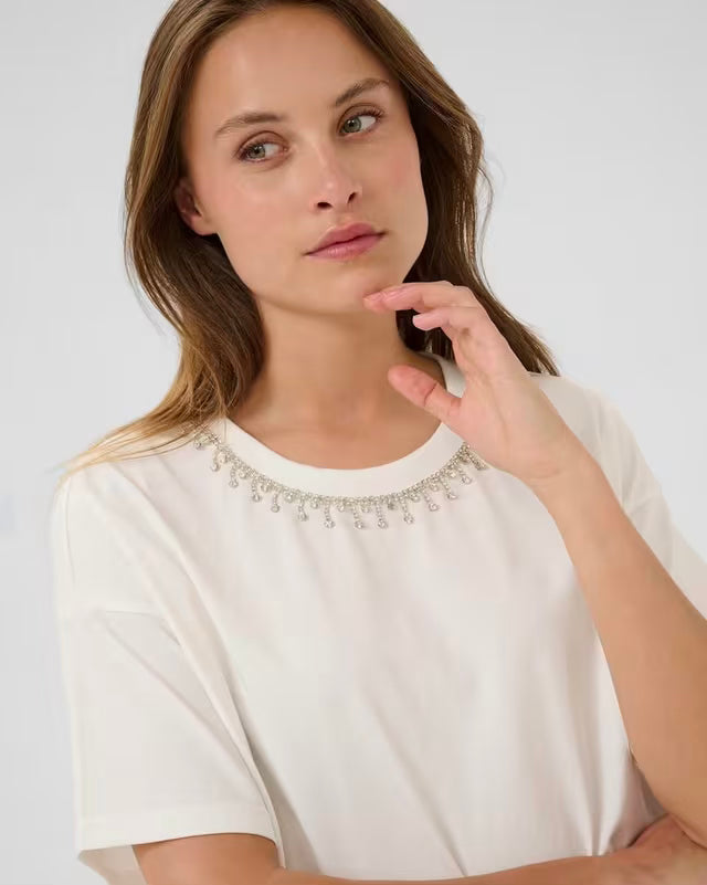 Kaffe KAhelen T-Shirt Chalk