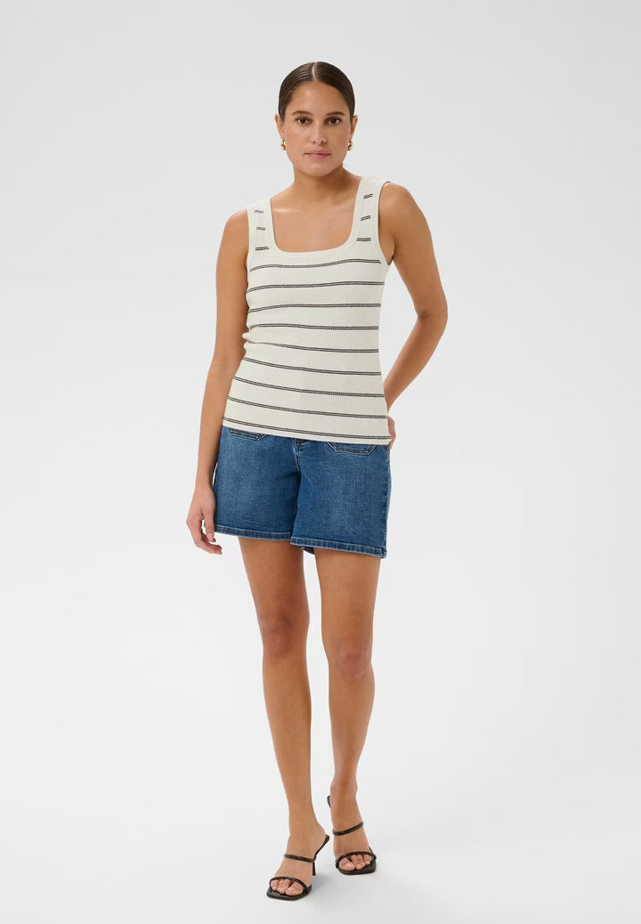 Kaffe KAmorita Knit top Silver Turtledove