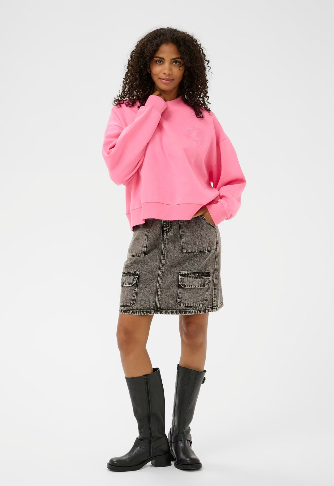 Kaffe KAsussl Sweatshirt Pink Power