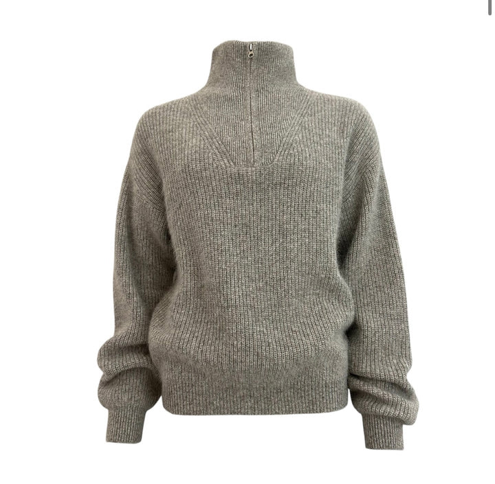 Twins Breckenridge Pearl Grey Long Sleeved Zipped Pullover