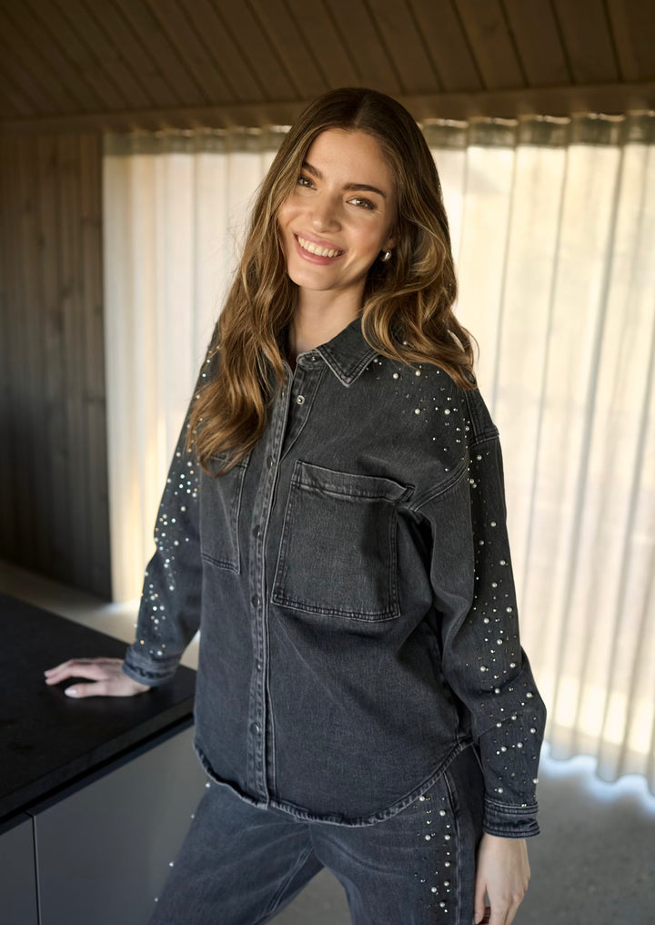 Kaffe KApetra Denim Shirt/Jacket Grey Wash