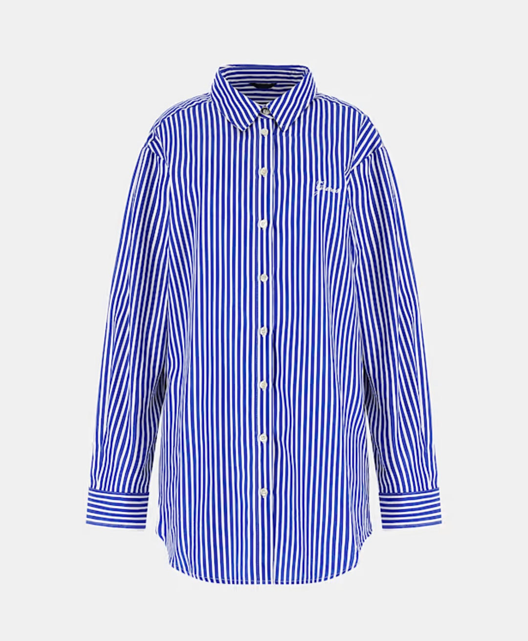 Guess Pin Stripe Navy/White Shirt