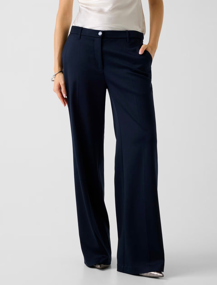 Guess Chole Navy Blue Relaxed Pant