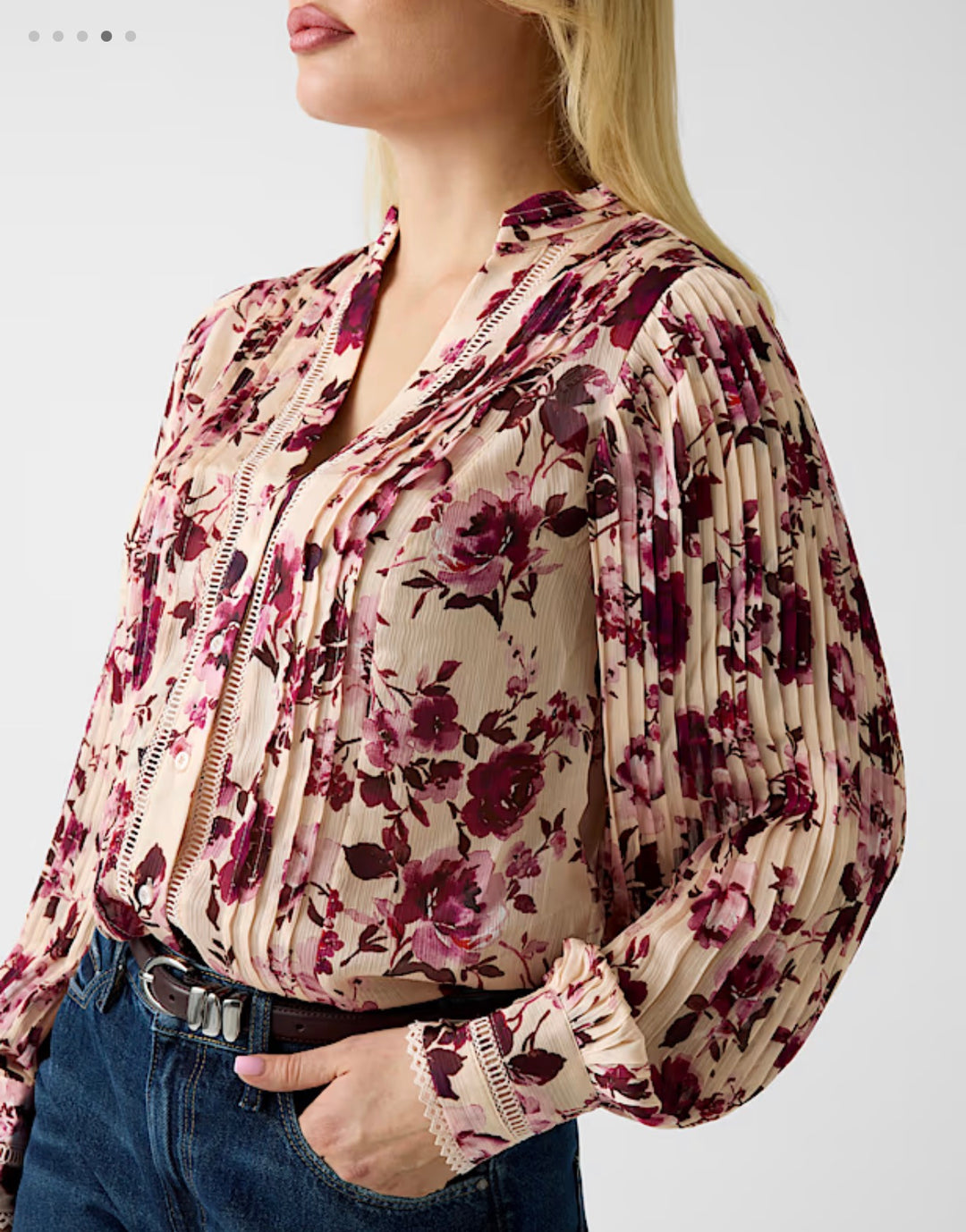 Guess New Josette Flower Blouse