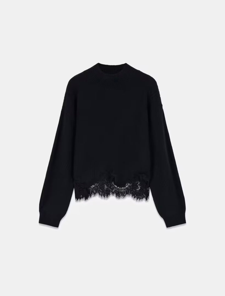 Guess Black Wool Blend Jumper