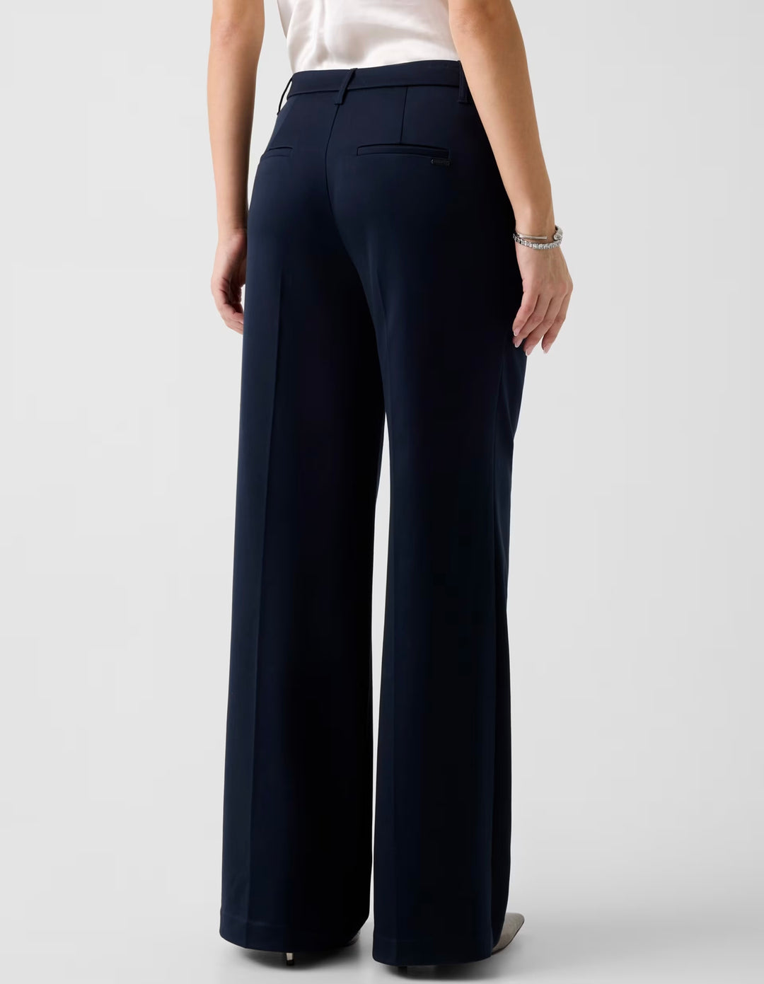 Guess Chole Navy Blue Relaxed Pant