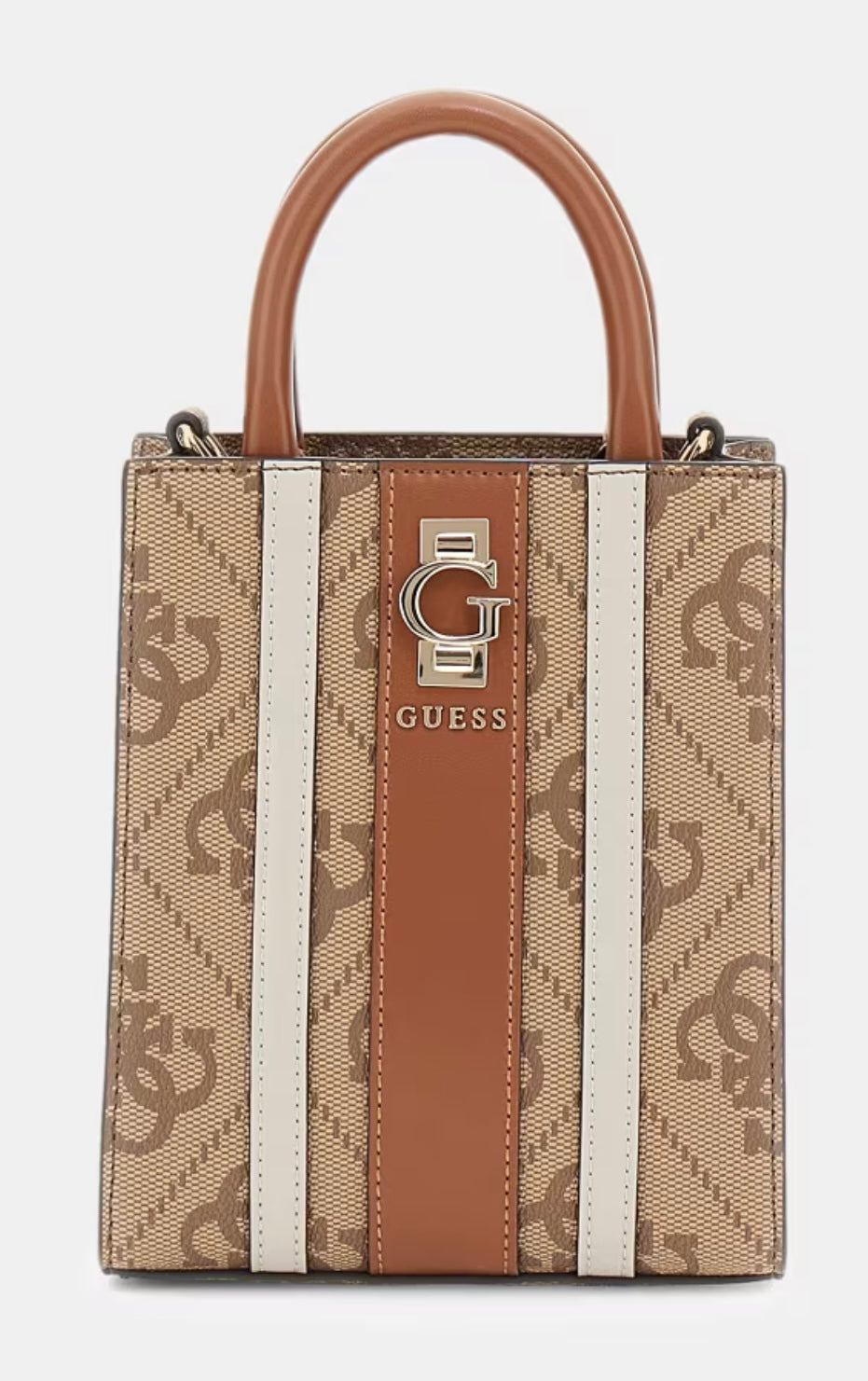 Guess Erenia Latte Logo Crossbody Bag
