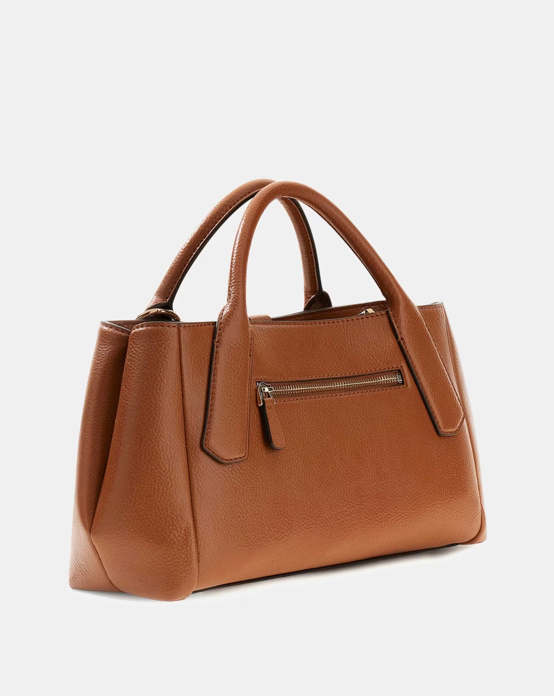 Guess Brooke High Society Satchel Bag Cognac