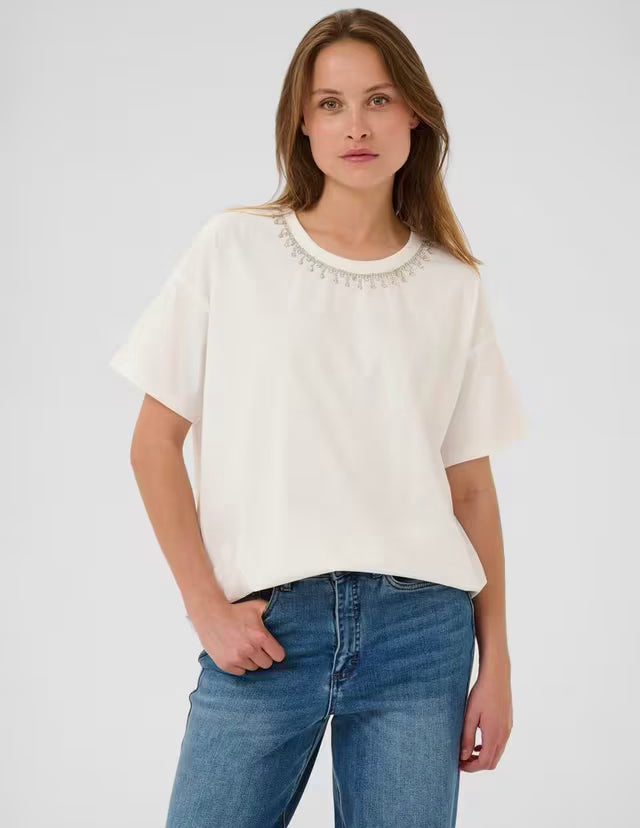 Kaffe KAhelen T-Shirt Chalk