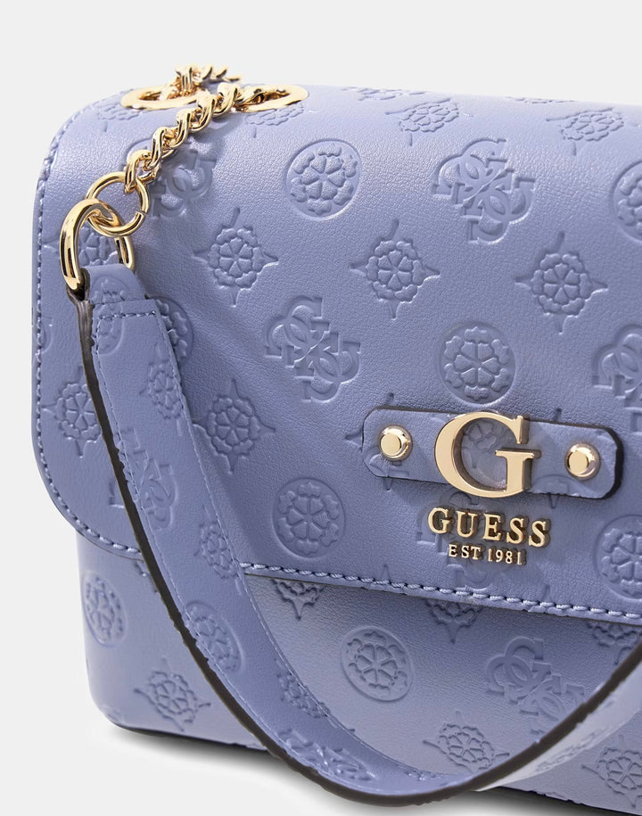 Guess Dita Grey Blue Crossbody Bag