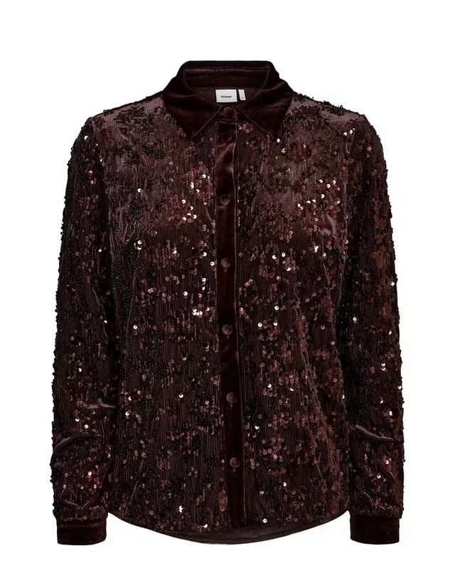 Numph Nukimsi Shirt Black Coffee