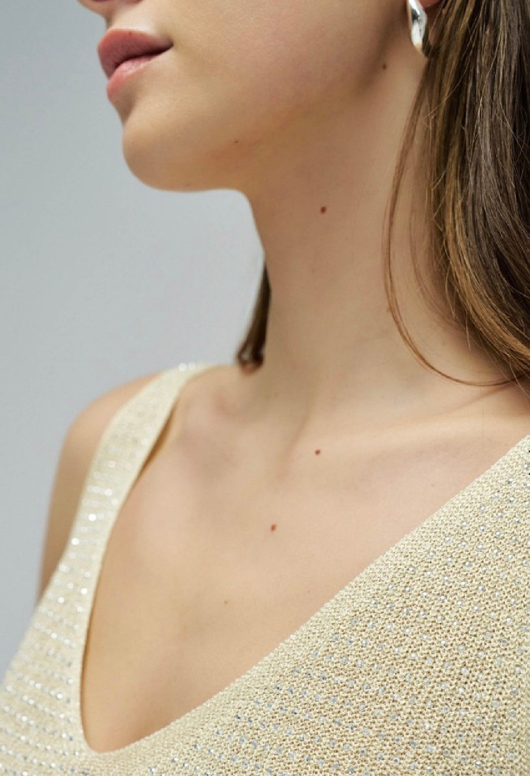 Salsa Gold/Yellow Diamond Knit Vest Top