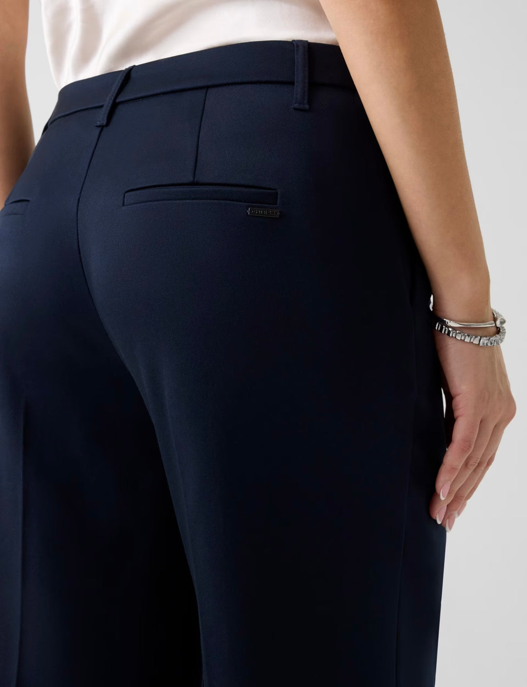 Guess Chole Navy Blue Relaxed Pant