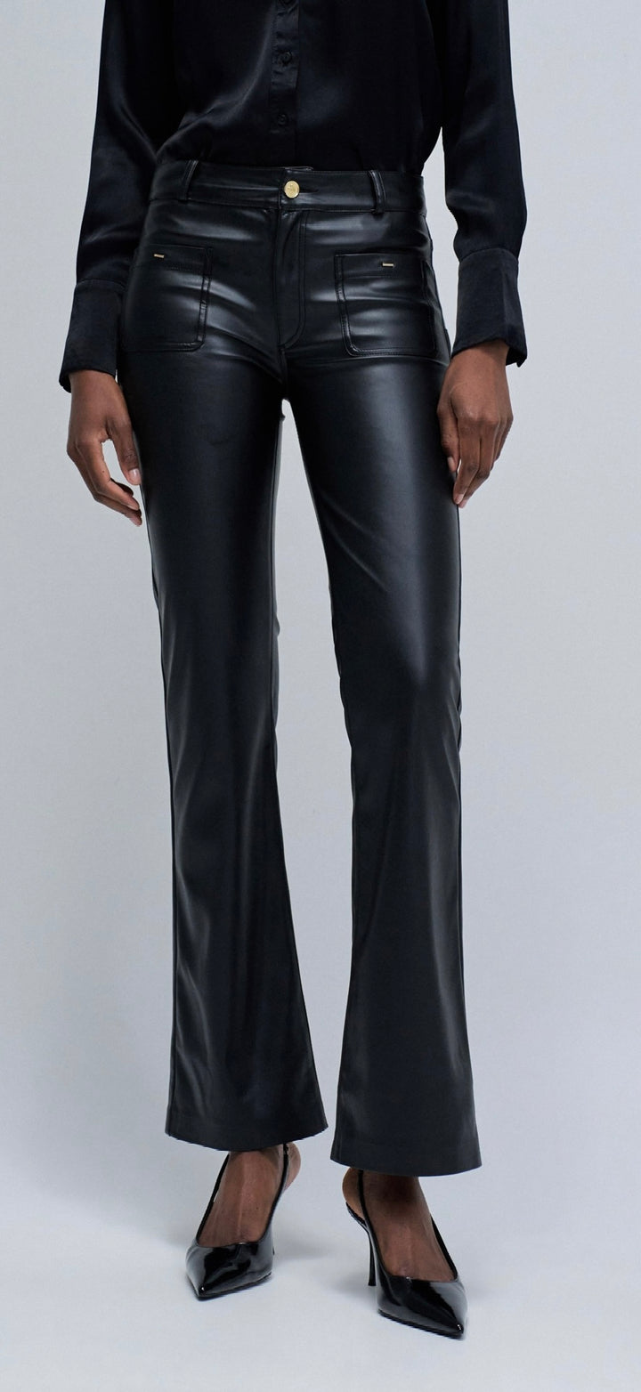 Salsa Destiny Push Up Bootcut Leather Effect Trouser