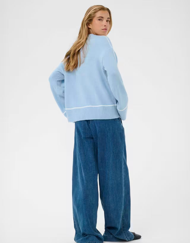 Kaffe Kajinie Powder Blue Knit Pullover