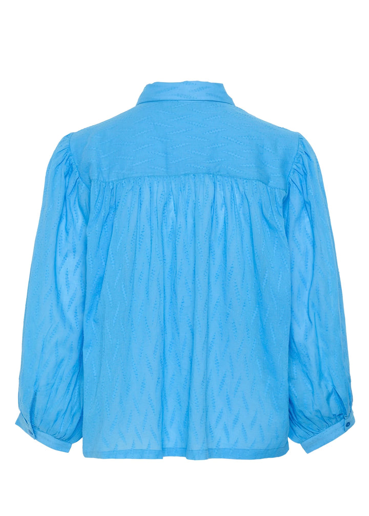 Kaffe KAgabriela V-neck Shirt Azure Blue