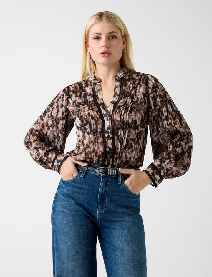 Guess New Josette Leopard Blouse