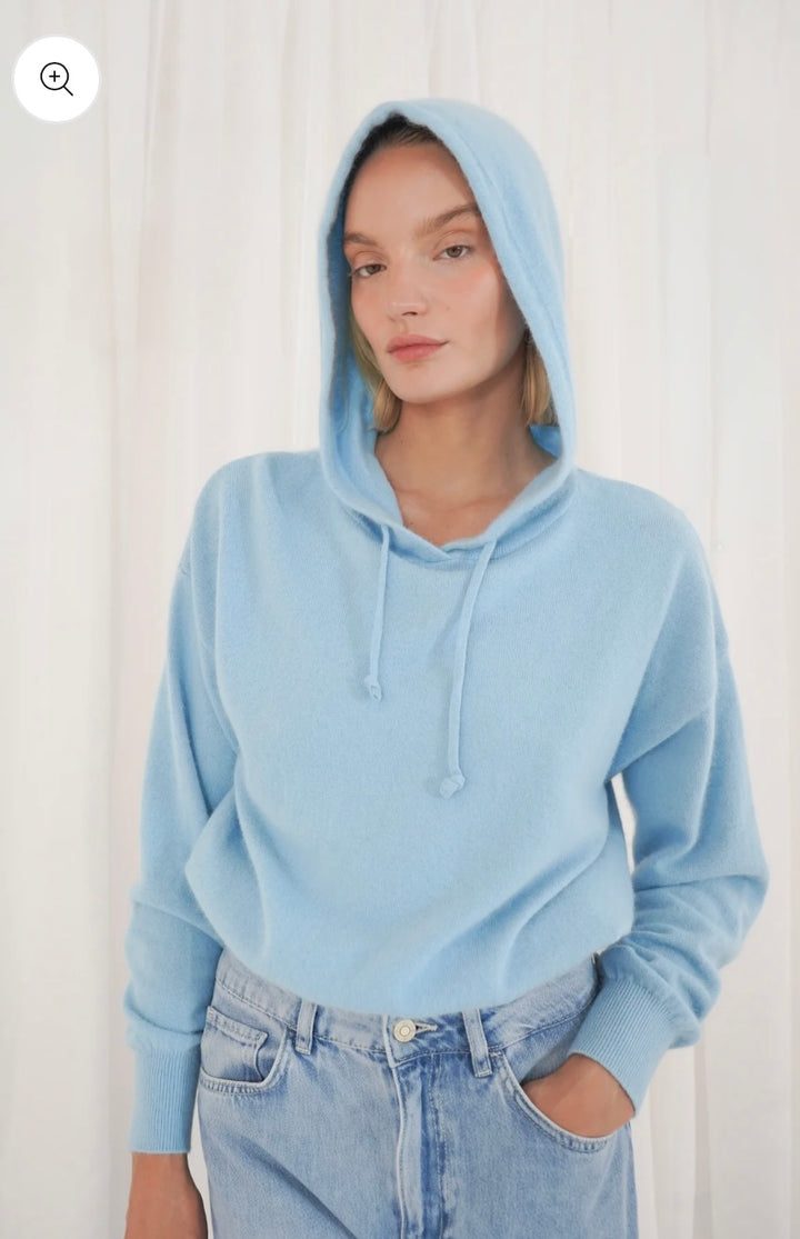 Twns Pueblo Pale Blue Long Sleeved Hoodie