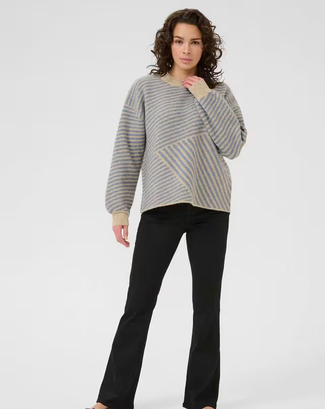 Kaffe KAverana Knit Pullover Feather Grey