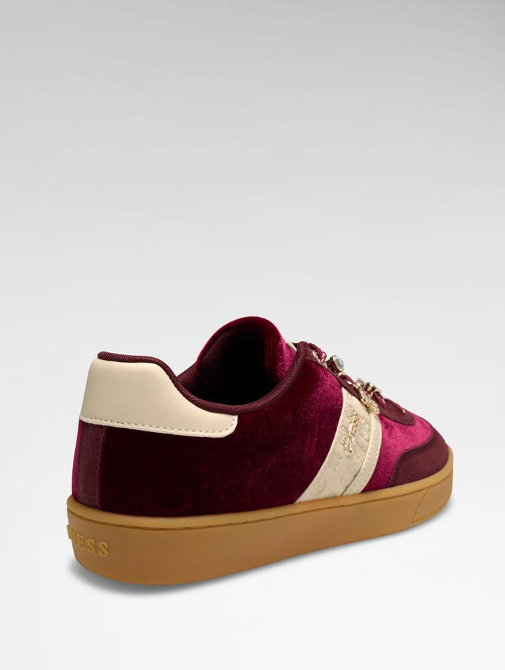 Guess Red Naoki Velvet Runner