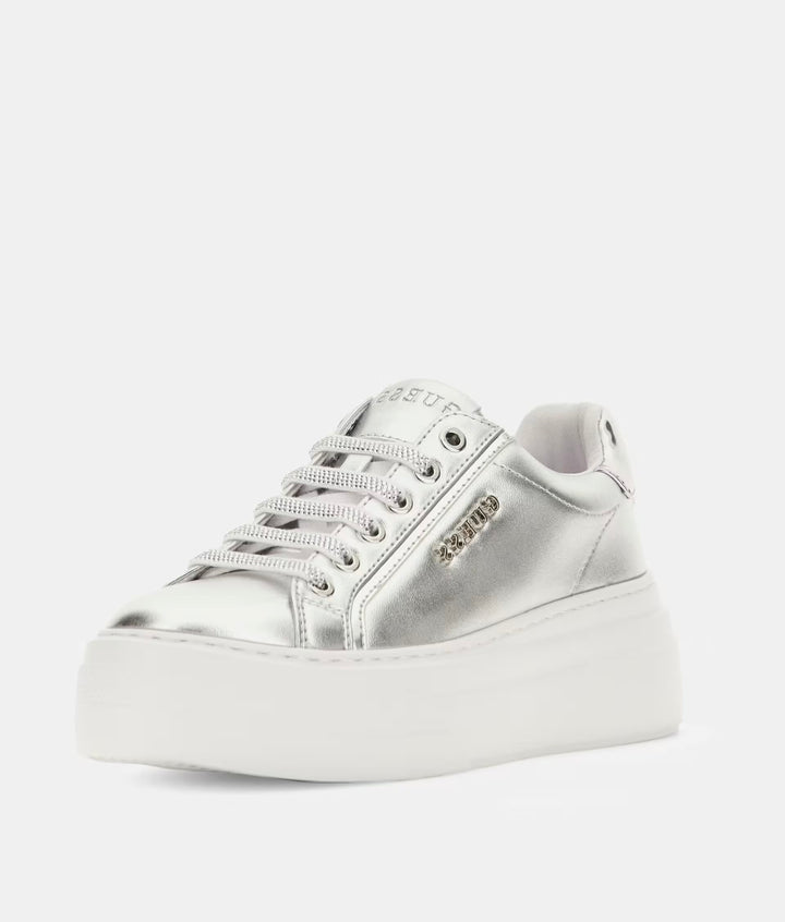 Guess Ameria Laminated Silver Sneaker