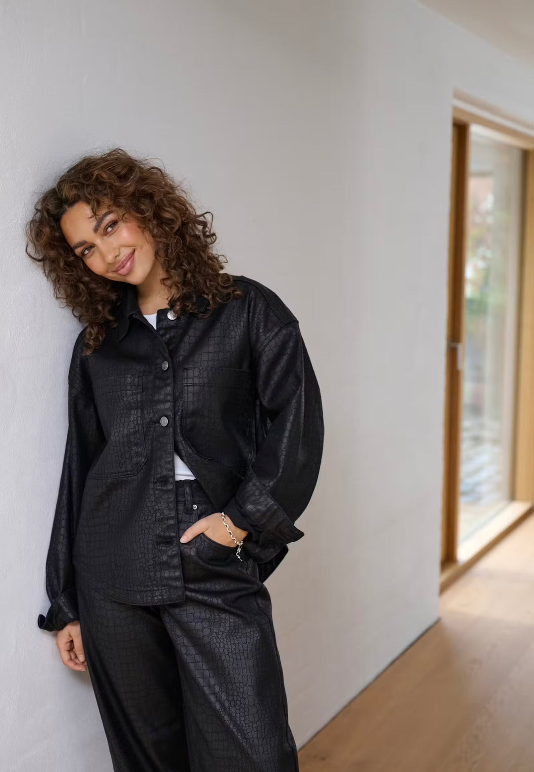 Kaffe KAcoco Shirt Jacket Black Deep