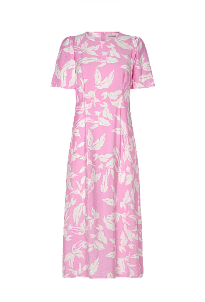 Kaffe KAmarlo Dress Pink Frosting Chalk