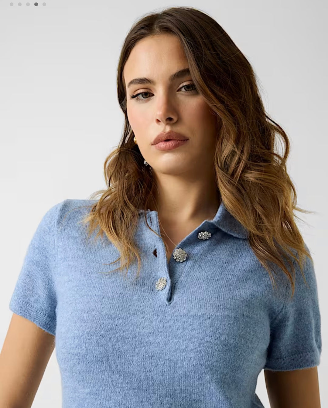 Guess Polo Ophelia Blue Sweater