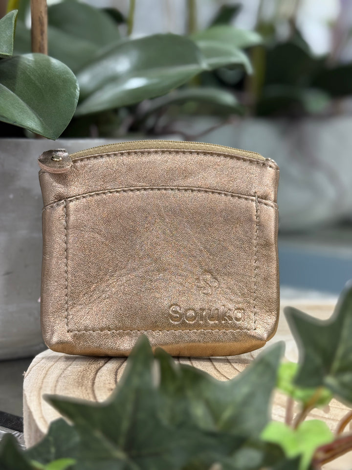 Soruka (83039) Metallic Small Purse with Front Pocket