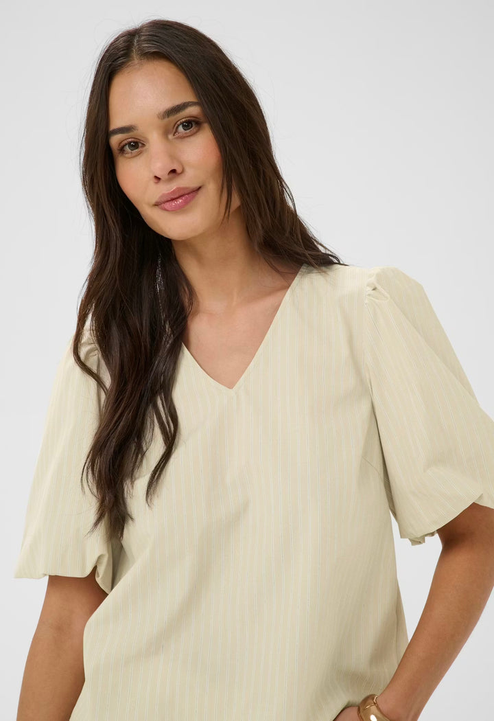 Kaffe KAjosie Blouse Feather Grey Stripe