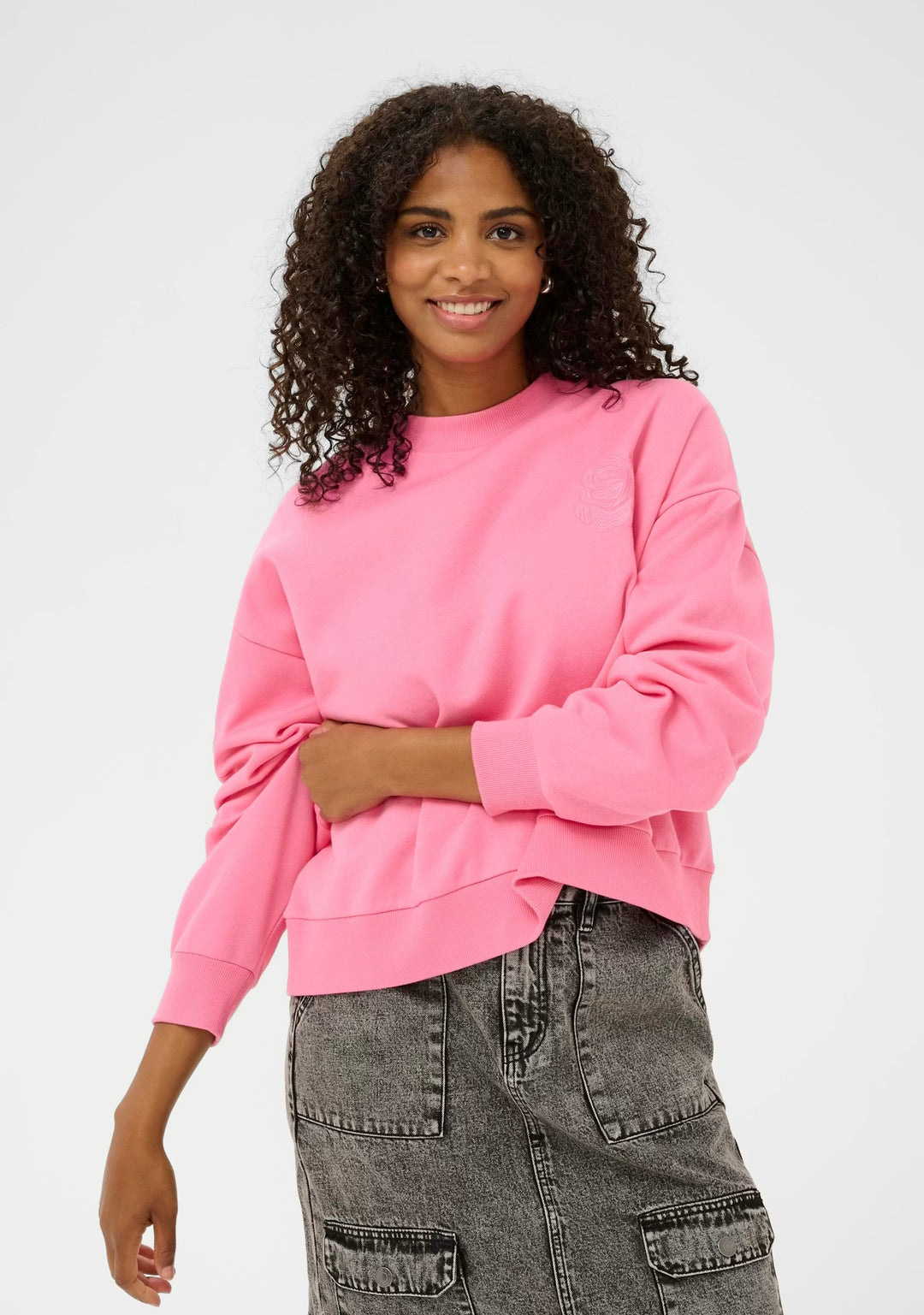 Kaffe KAsussl Sweatshirt Pink Power