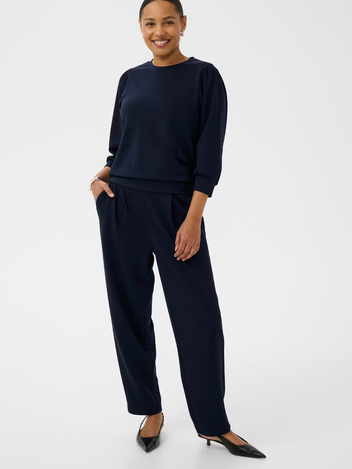 Kaffe KAannie Barrel Pants Midnight Marine