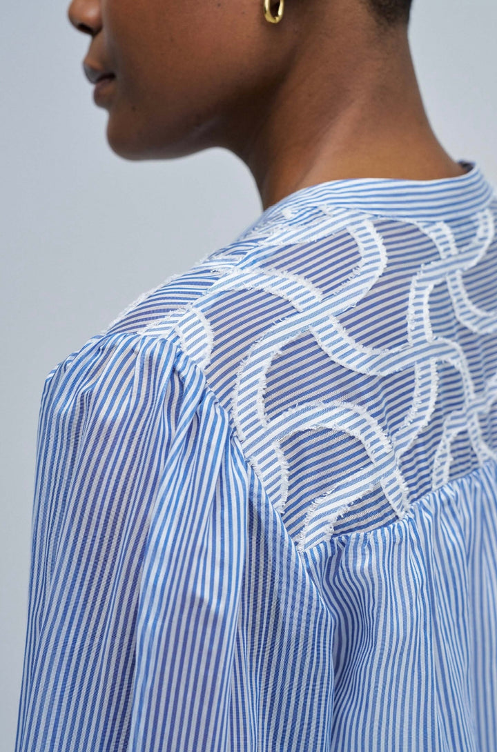 Salsa Stripe Blue Blouse