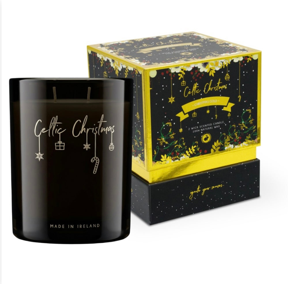 Christmas Gold Two Wick Candle