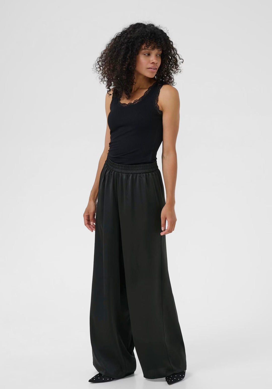 Kaffe KAotte Wide Pants Black Deep