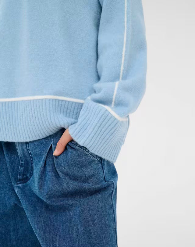 Kaffe Kajinie Powder Blue Knit Pullover