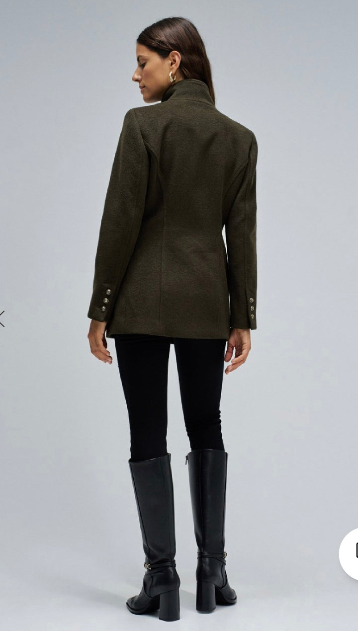 Salsa Short Woolen khaki Coat