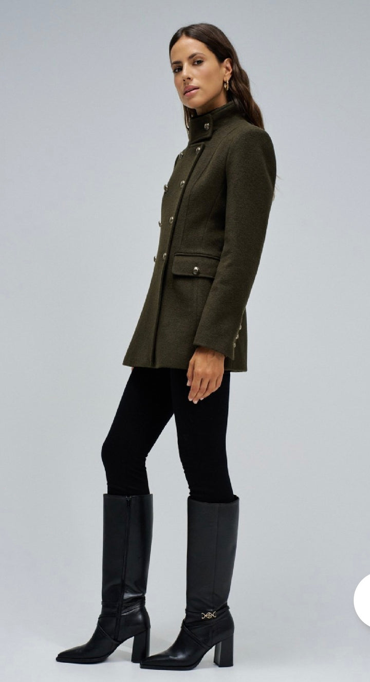 Salsa Short Woolen khaki Coat