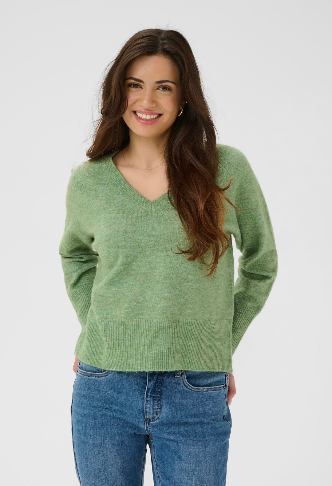 Kaffe KAmelania Pullover Sea Spray