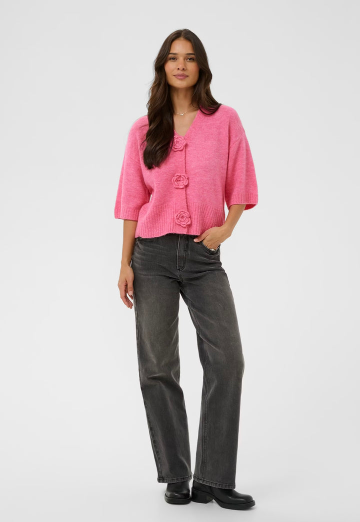 Kaffe KArosie Cardigan Pink Power