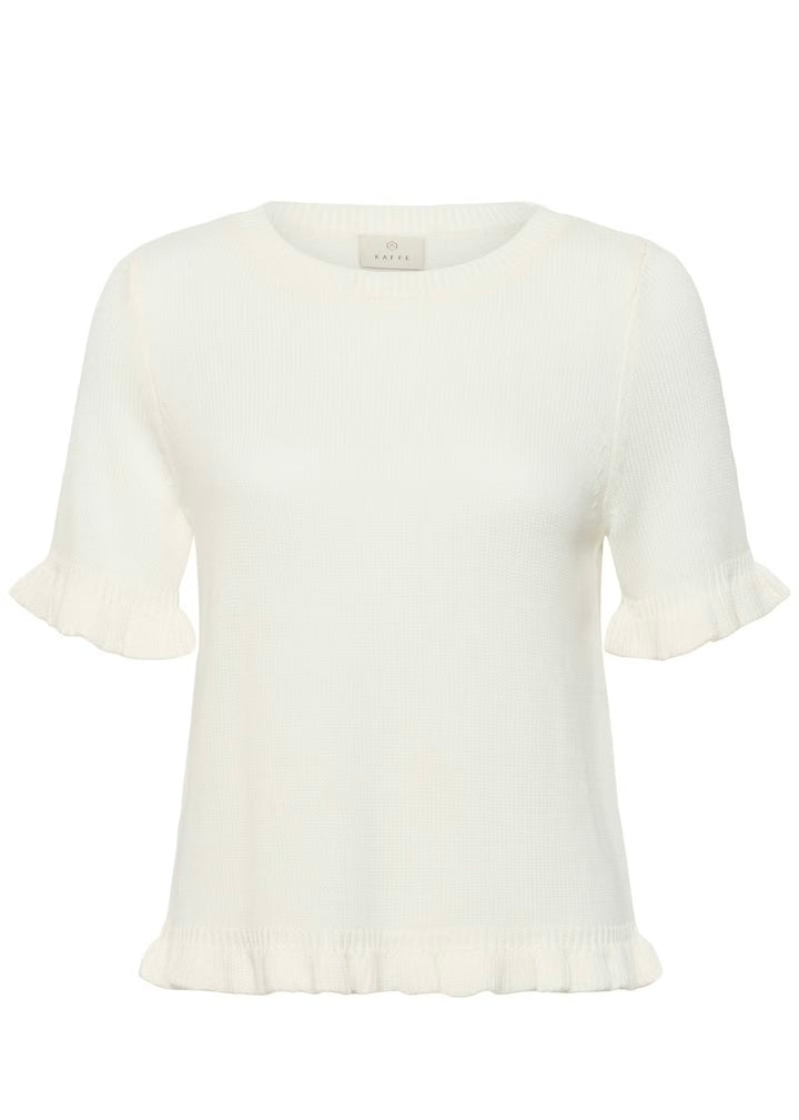 Kaffe KAlindsay Knit Pullover Chalk