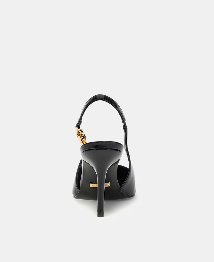 Guess Nassha Black Patent Slingback