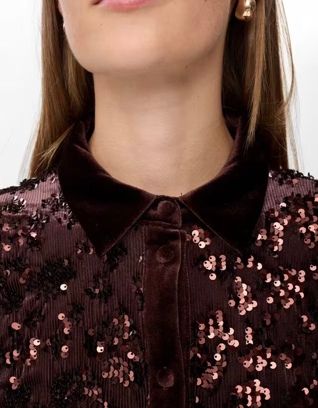 Numph Nukimsi Shirt Black Coffee